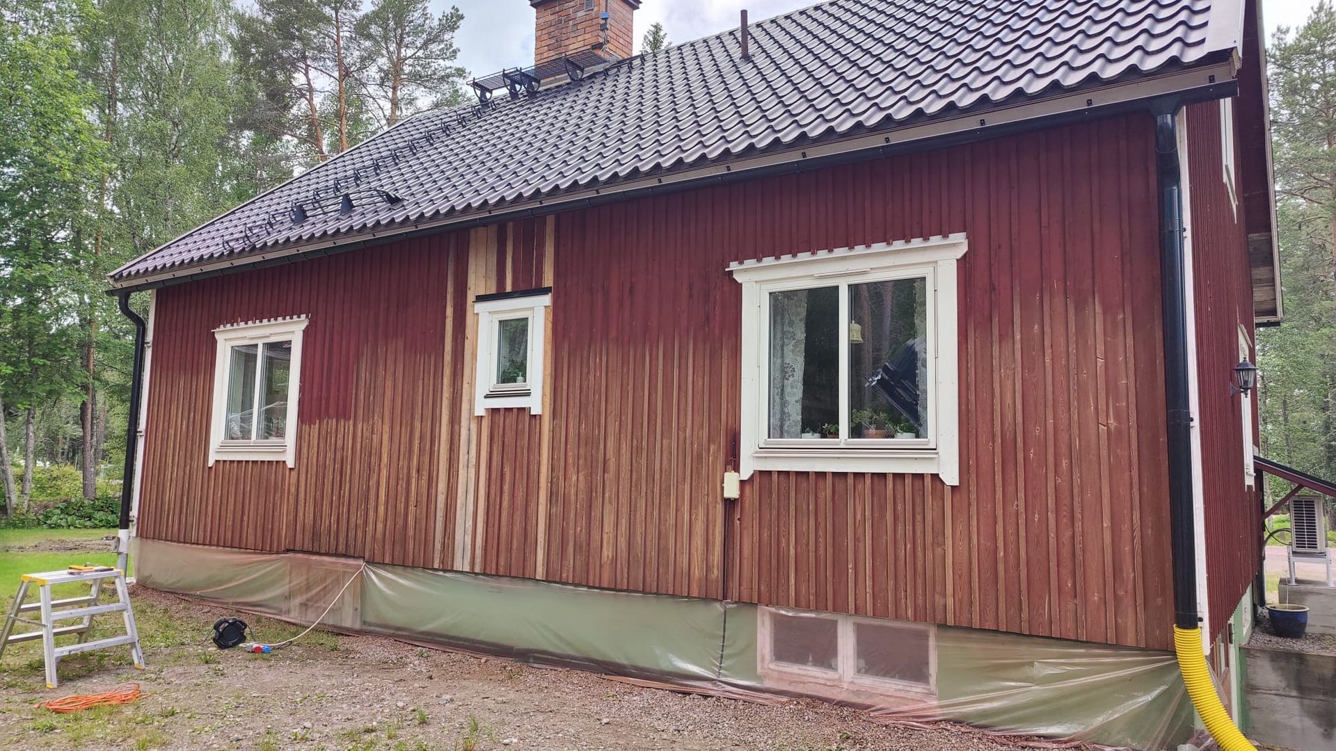 Borsting av fasad