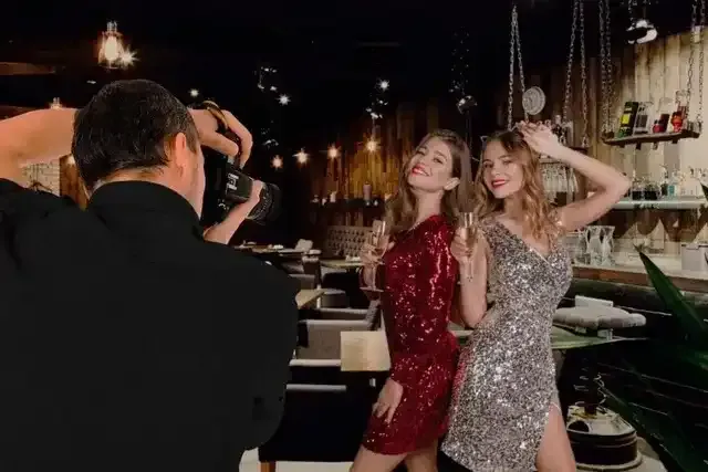 Guests enjoying our photography service during an event