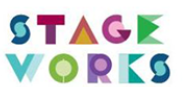 The word stage works is written in colorful letters