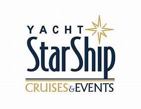 The logo for yacht starship cruises and events.