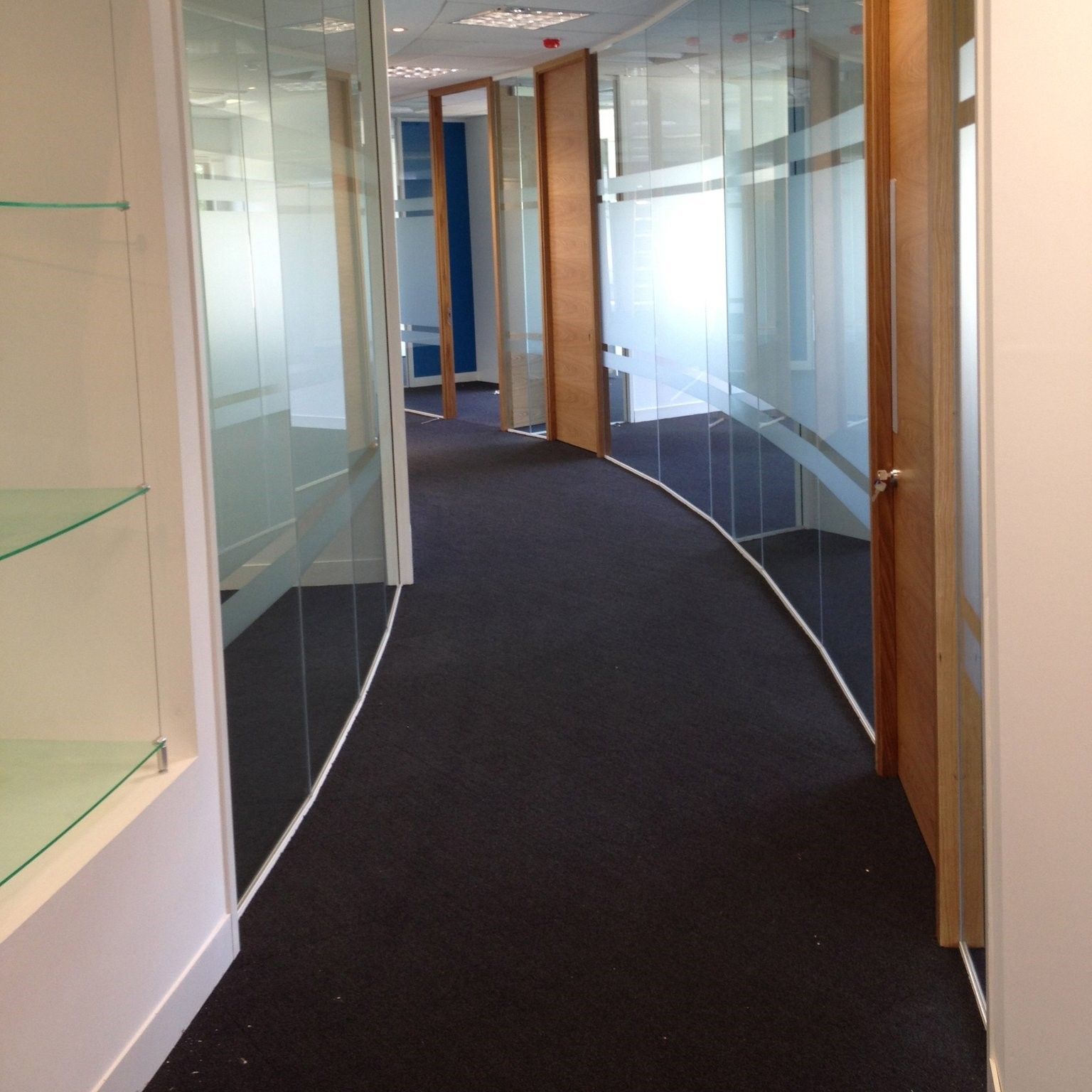 Door fitting in commercial premise