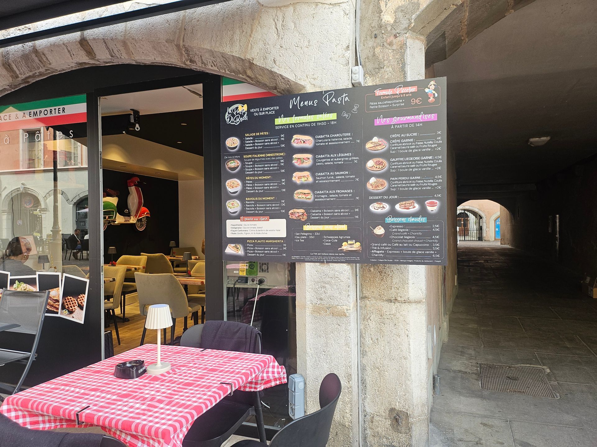 Menu du restaurant La Pasta Di Bacci