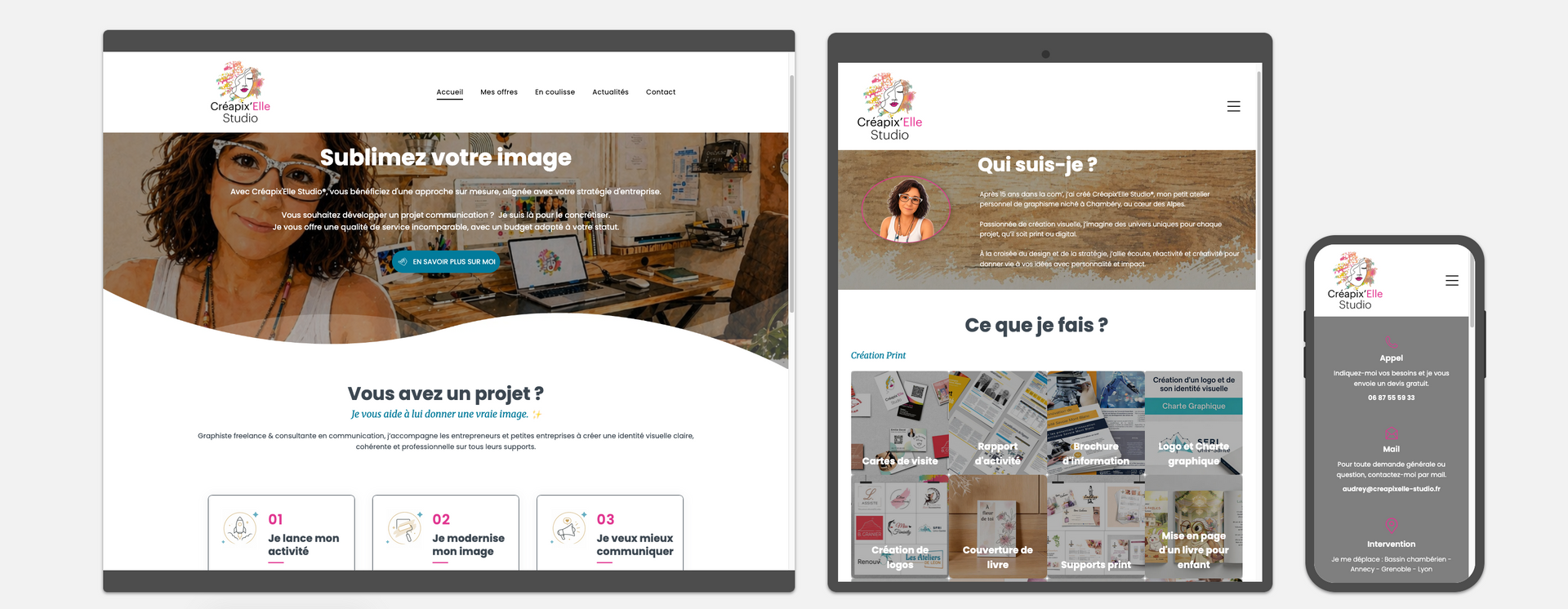 Site Créapix'Elle Studio