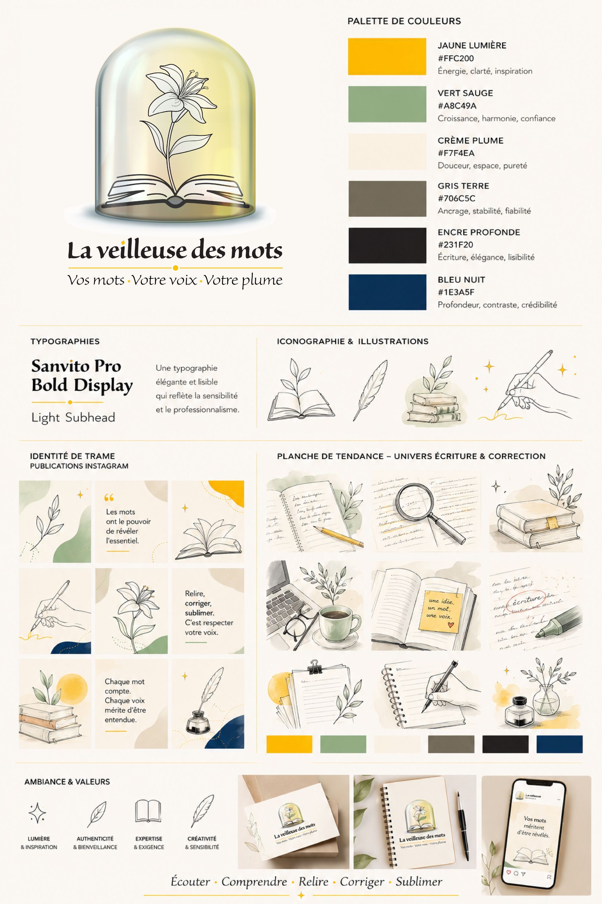 Univers graphique - La veilleuse des mots