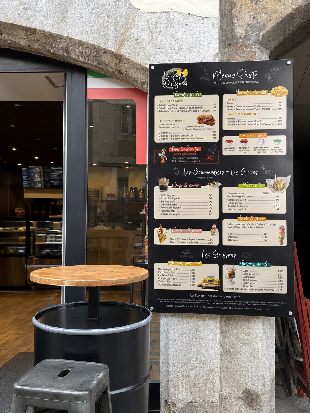 Menu du restaurant La Pasta Di Bacci