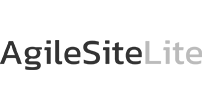 The logo for agilesitelite is black and white on a white background.