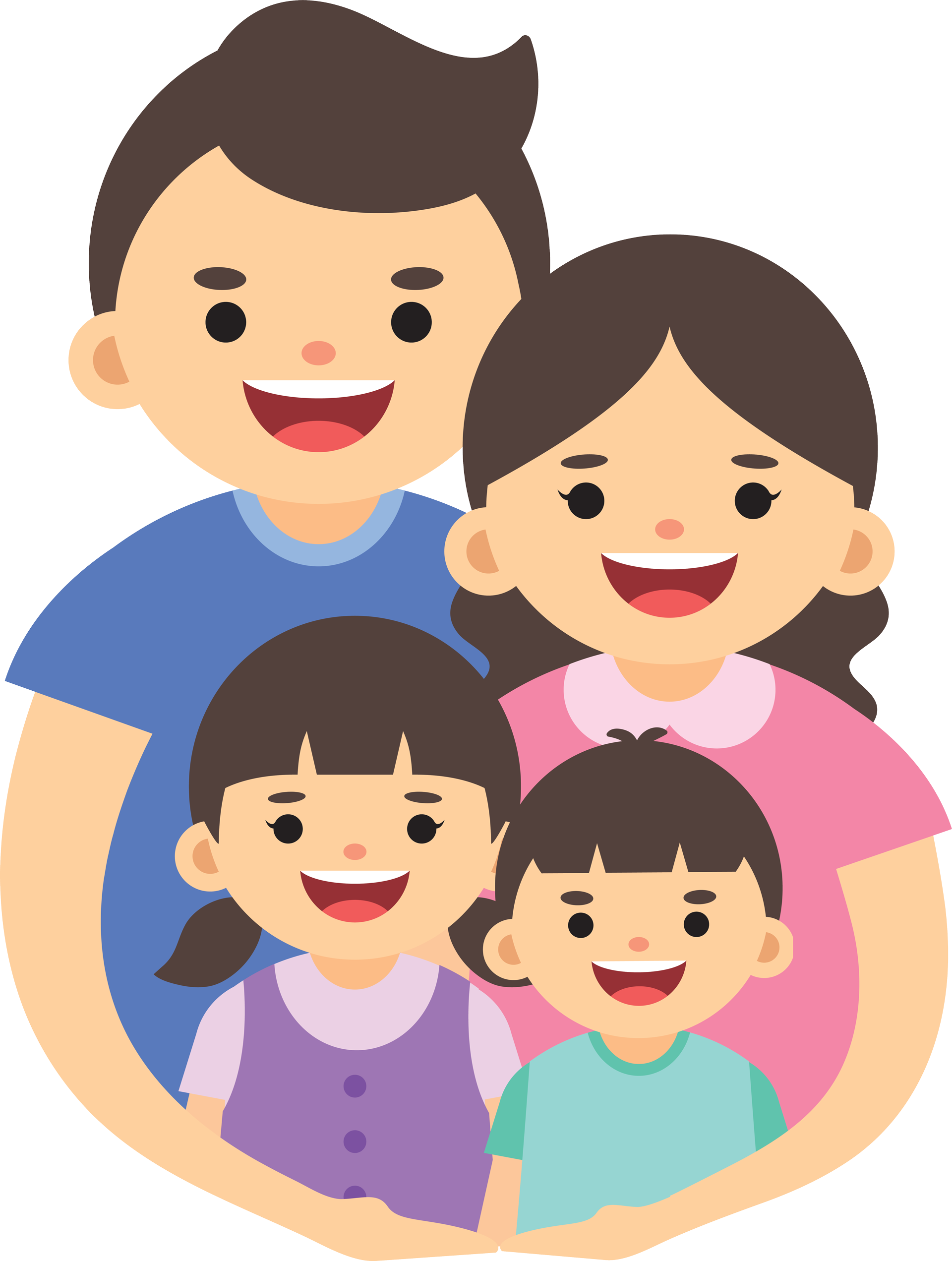 Happy Family Vector