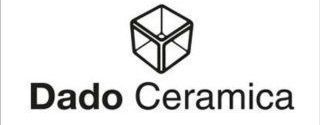 Logo for Dado Ceramica: a cube icon above the words 