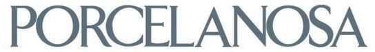 PORCELANOSA logo in a gradient grey font.