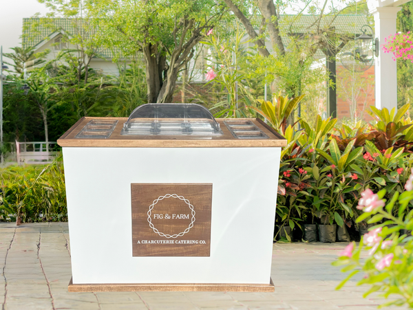 Freeports first charcuterie cart for rent.