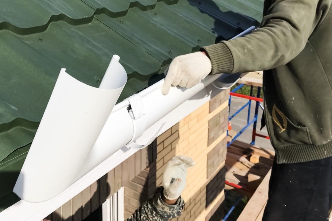 white gutters | Gutter install
