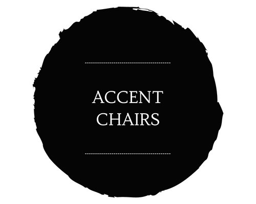 Black circular logo with white text reading “ACCENT CHAIRS”