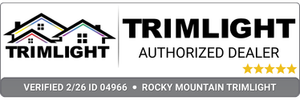 The logo for rocky mountain twilight is a rainbow colored mountain with a star in the middle.