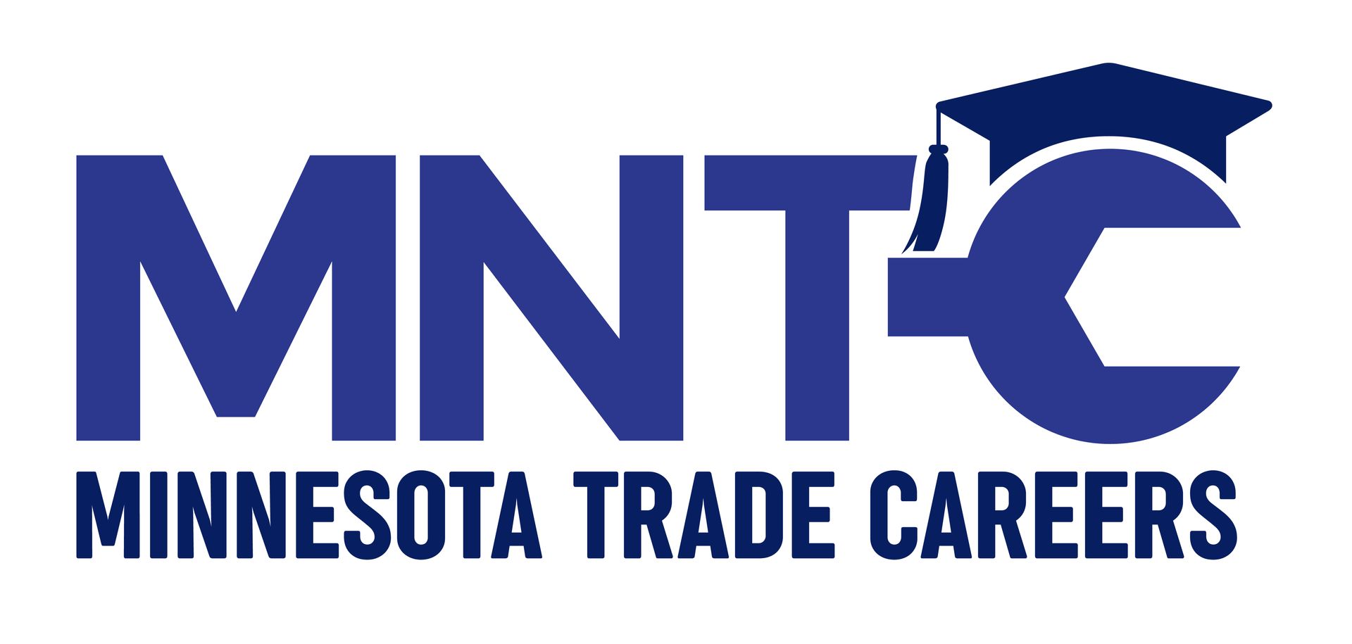 Logo for Minnesota Trade Careers: blue letters 