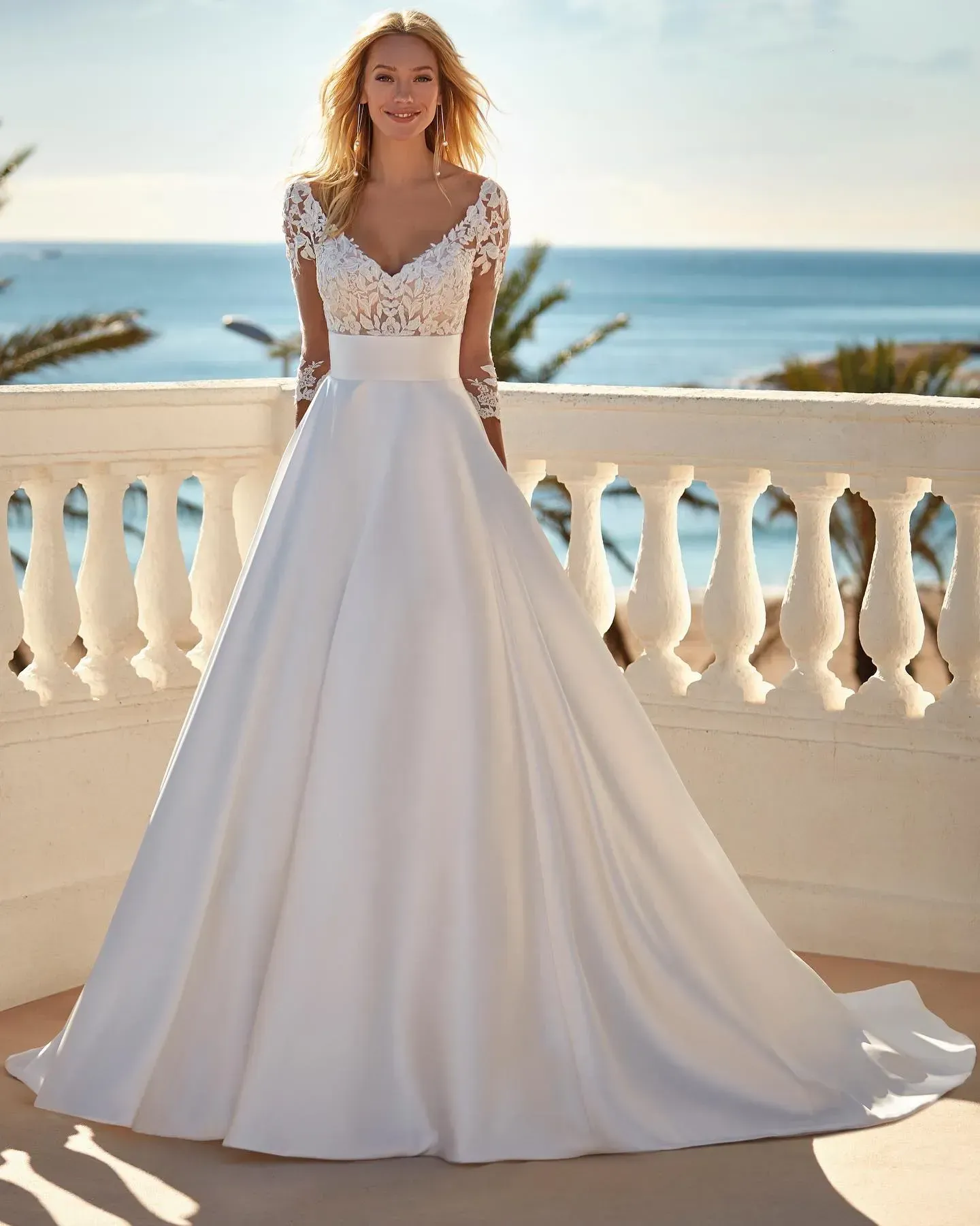 donna in abito da sposa