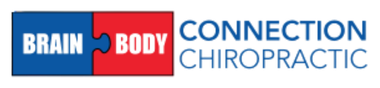 A logo with a blue and red puzzle piece connecting