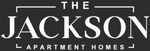 The Jackson Apartment Homes logo in white on a dark background