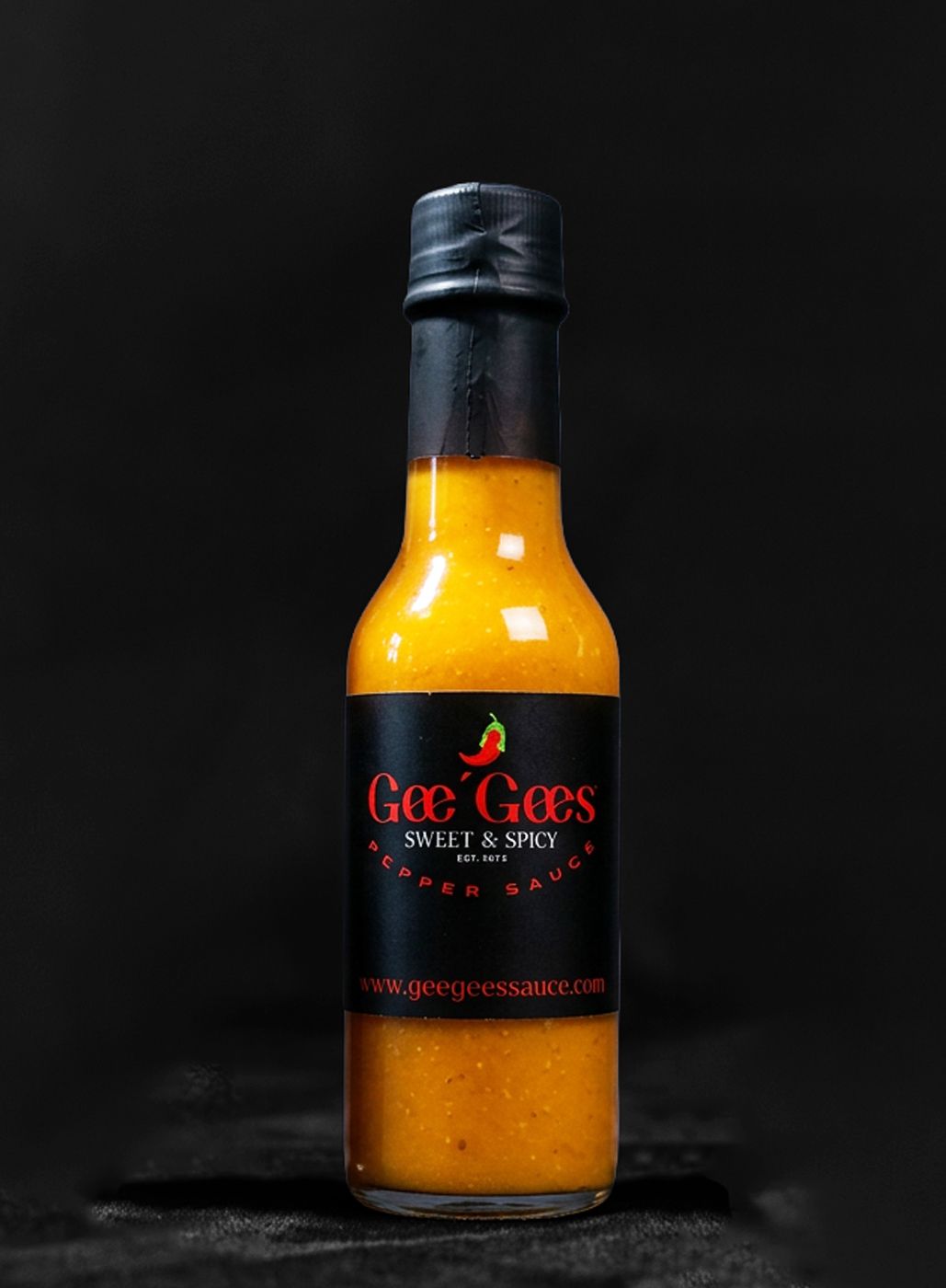Gee Gee's Sauce Golden Havest shot