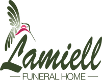 The logo for sample funeral home is shown on a white background.