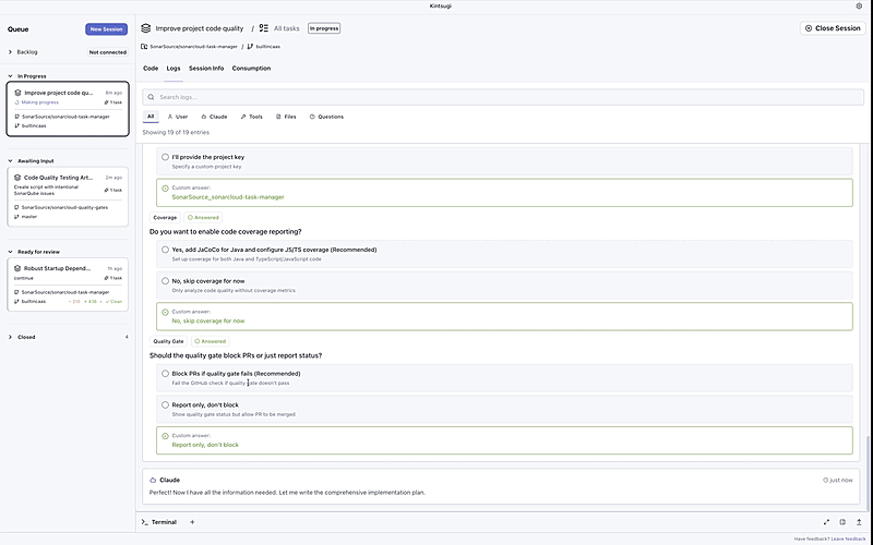 Multi-threaded development screenshot