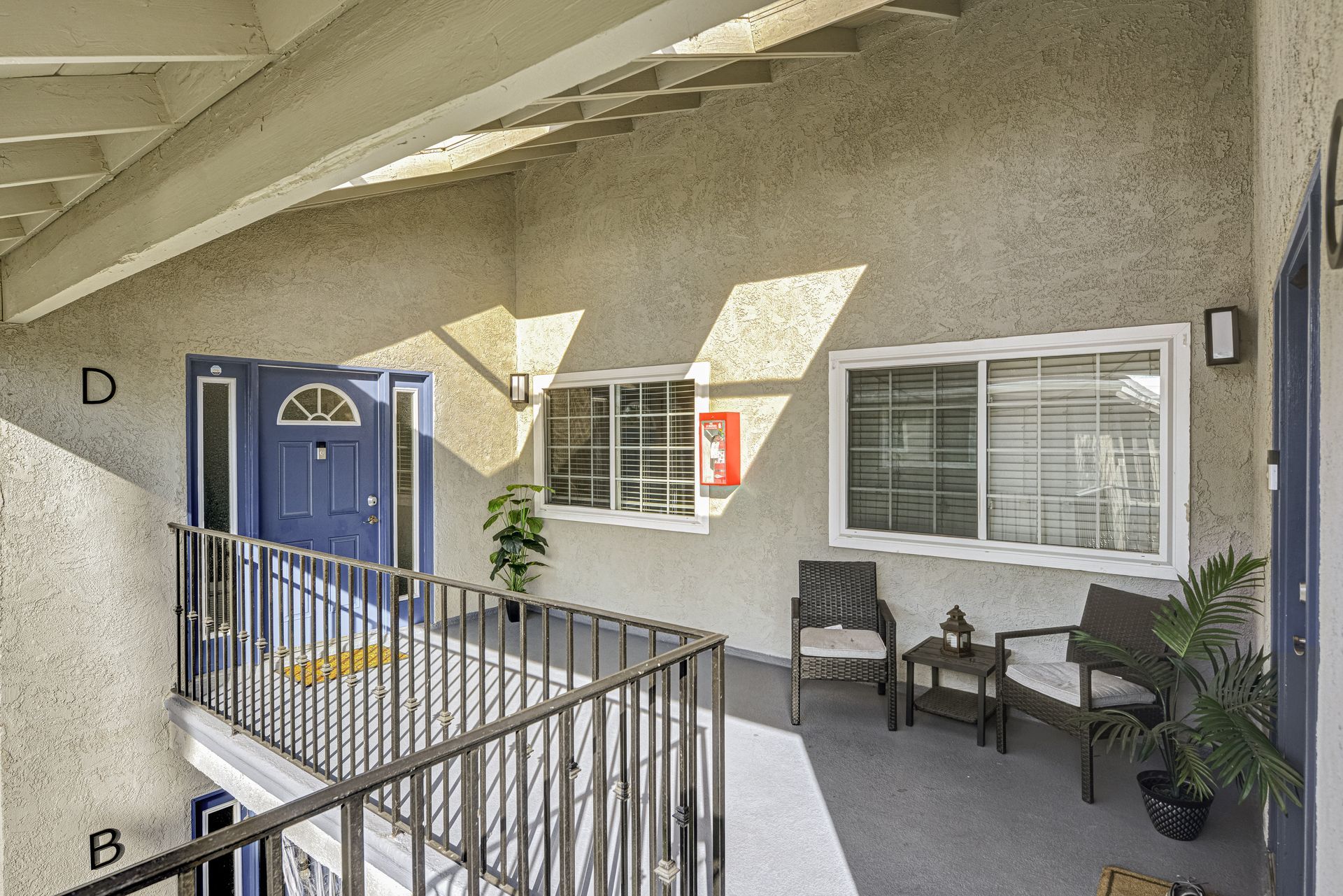 Evergreens apartment patio
