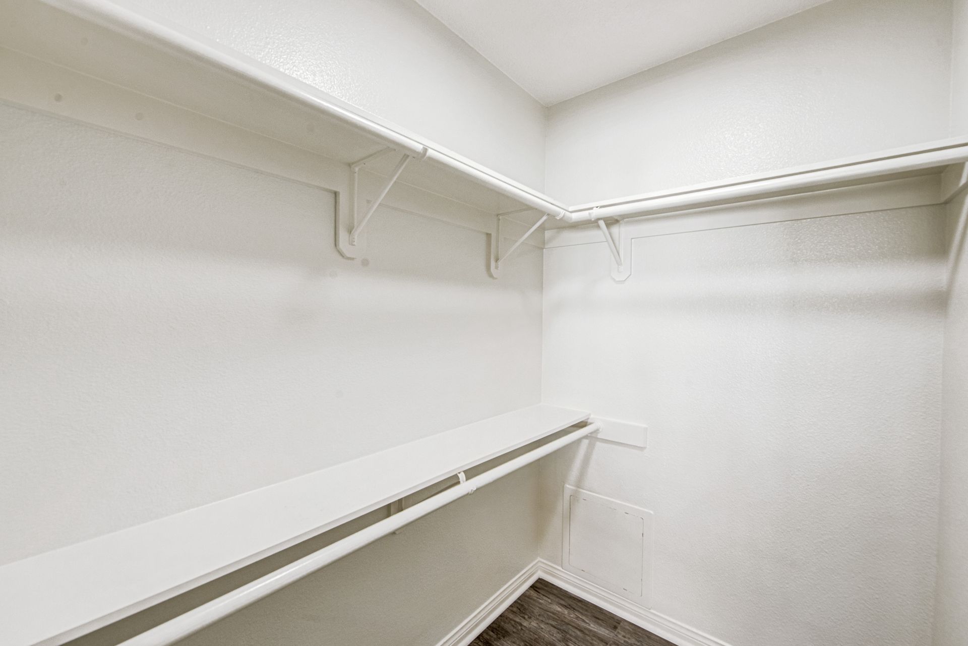 Evergreens apartment closet unfurnished