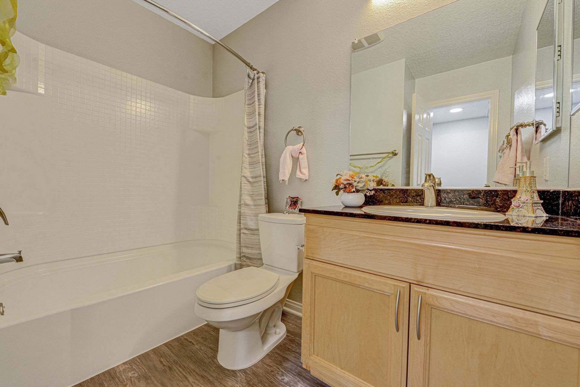 Evergreens apartment bathroom unfurnished