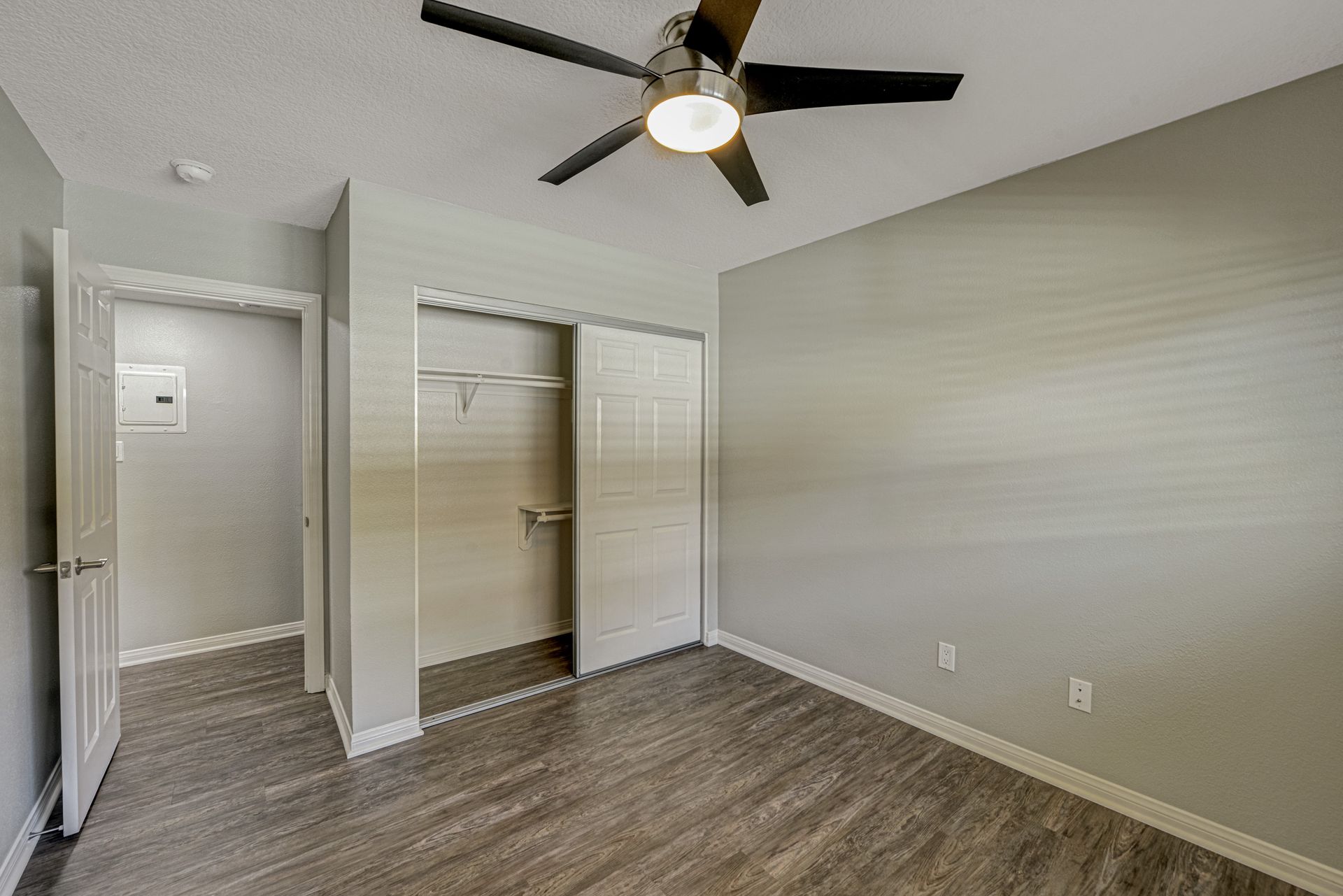 Evergreens apartment bedroom unfurnished