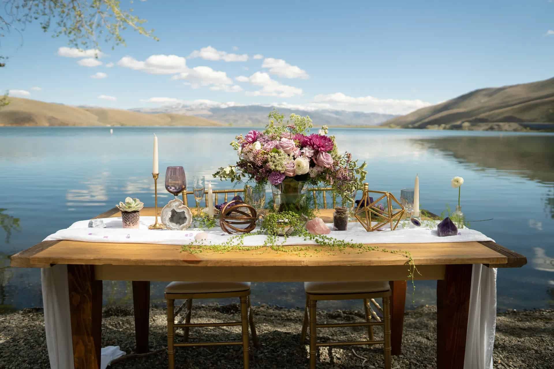 outdoor wedding topaz ca