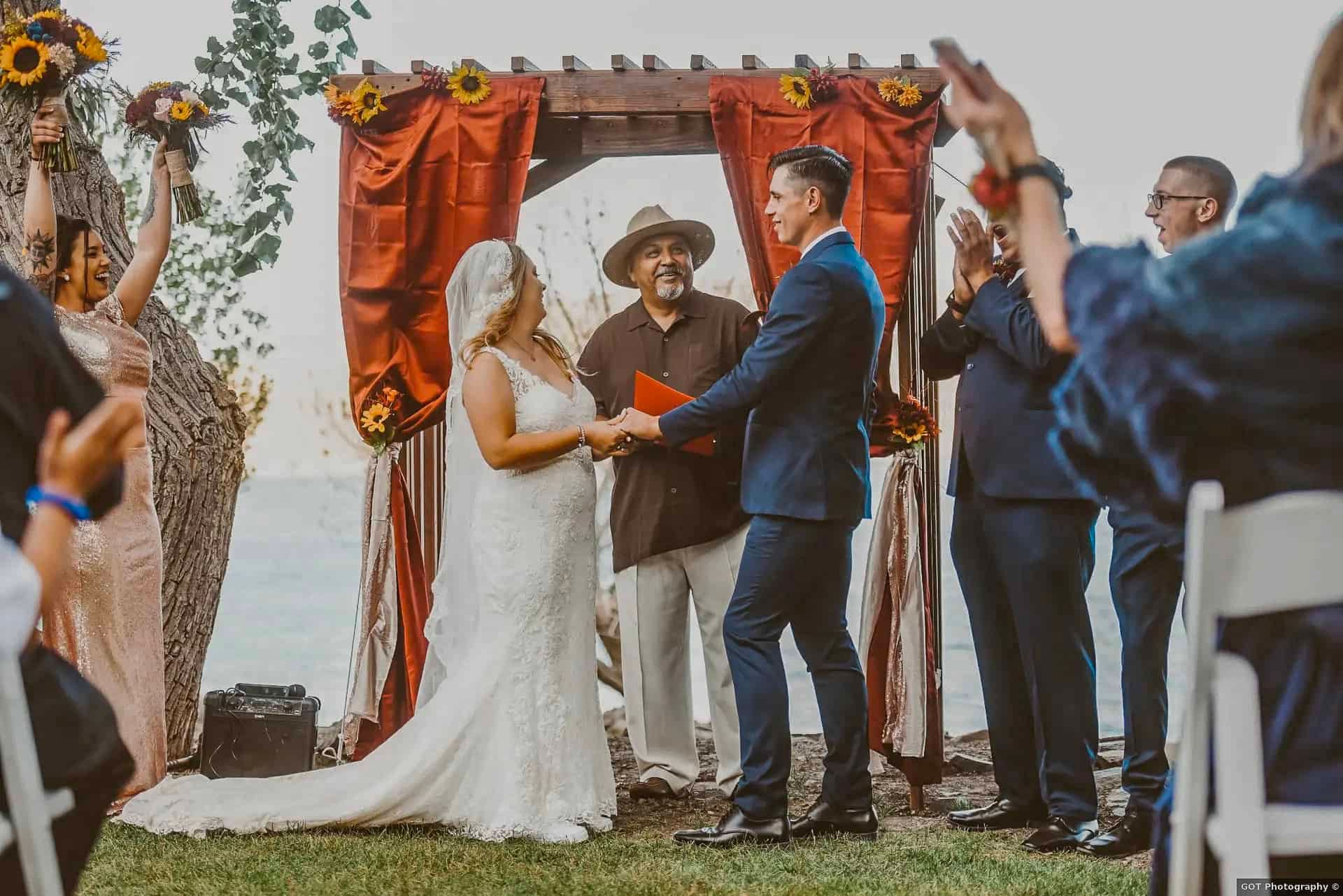 wedding ceremony topaz lake ca