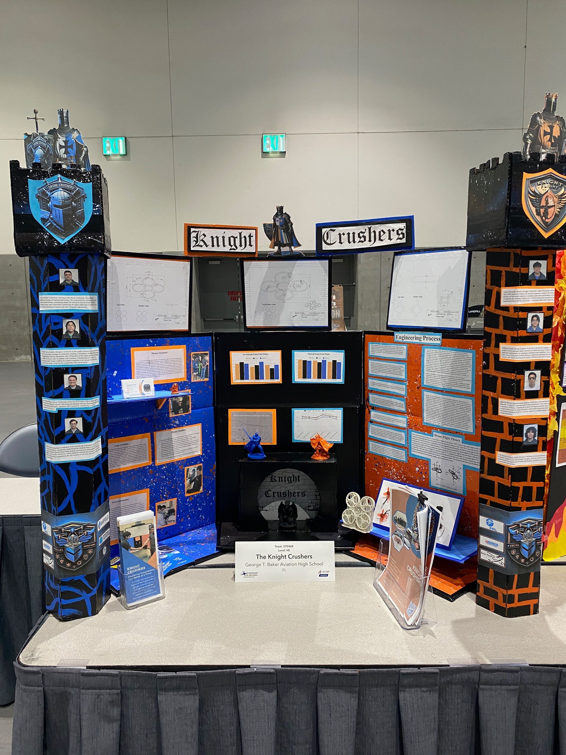 A display with a sign that says ' justice ' on it