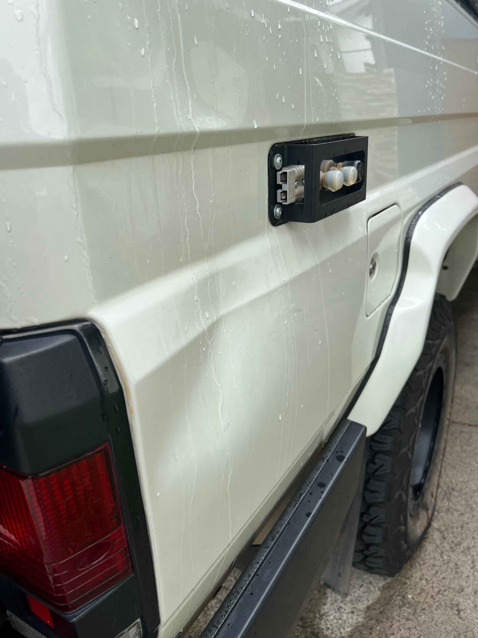 White Van With A Dent 1 — Dent Repair Specialist in Kunda Park, QLD