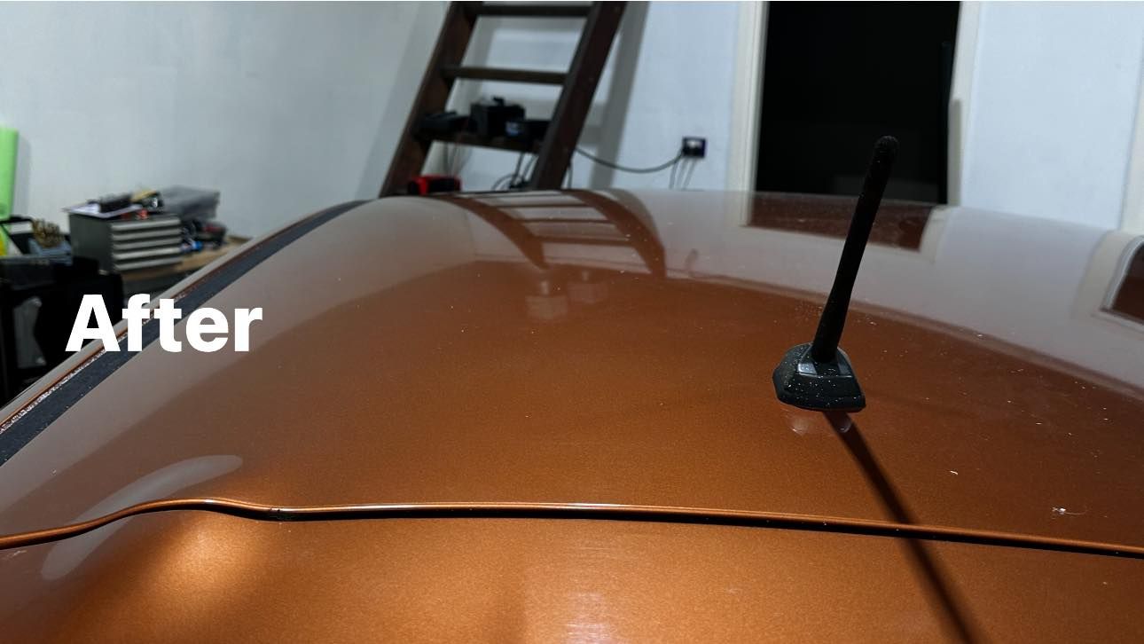 Orange Car Roof After — Dent Repair Specialist in Kunda Park, QLD