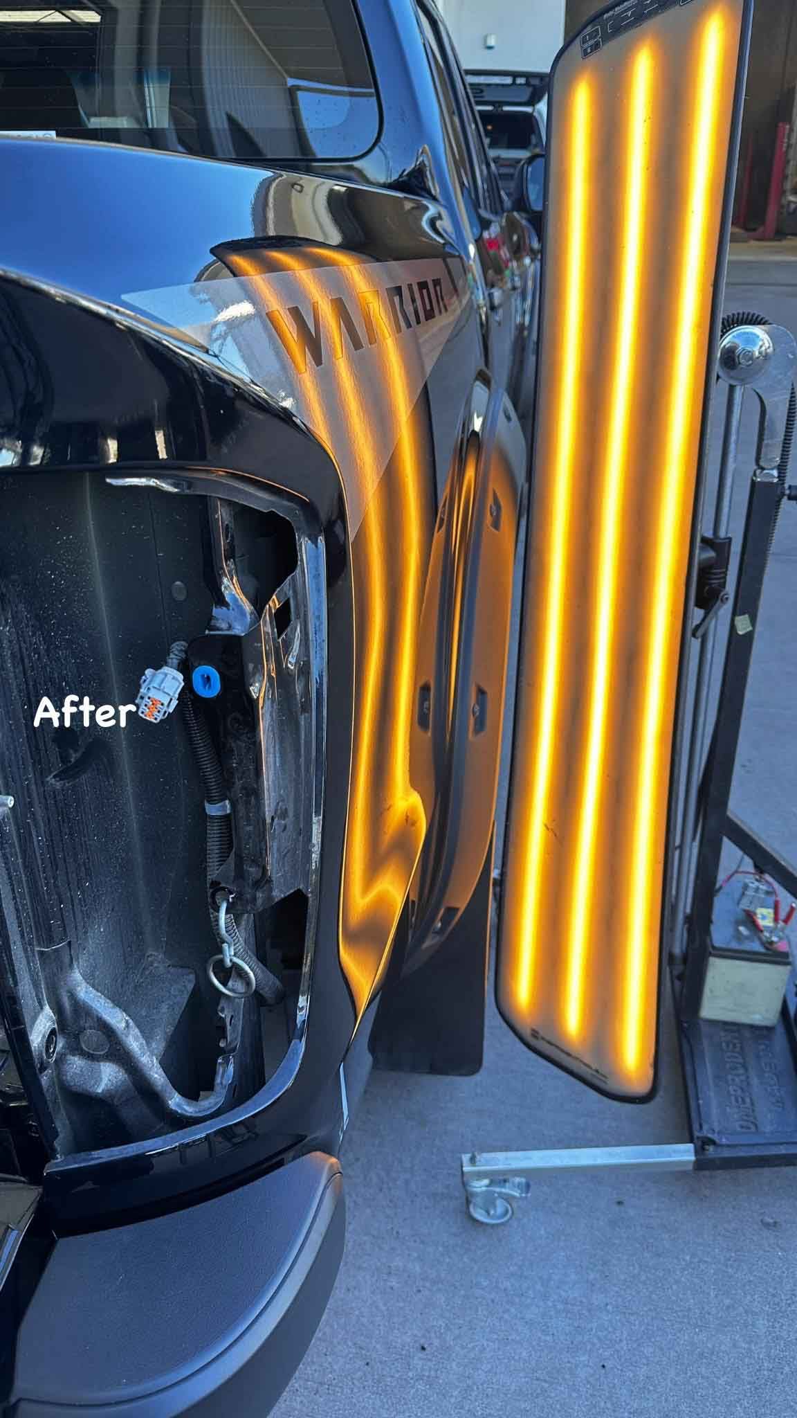 Car Side Panel Before — Dent Repair Specialist in Kunda Park, QLD