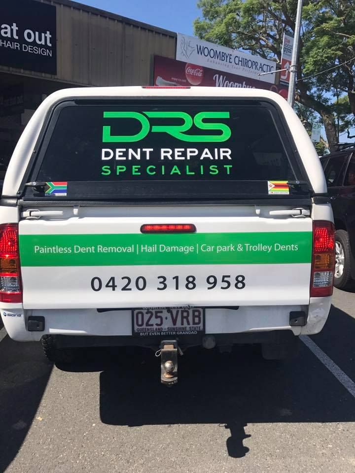 Rear View of A White Pickup Truck — Dent Repair Specialist in Kunda Park, QLD