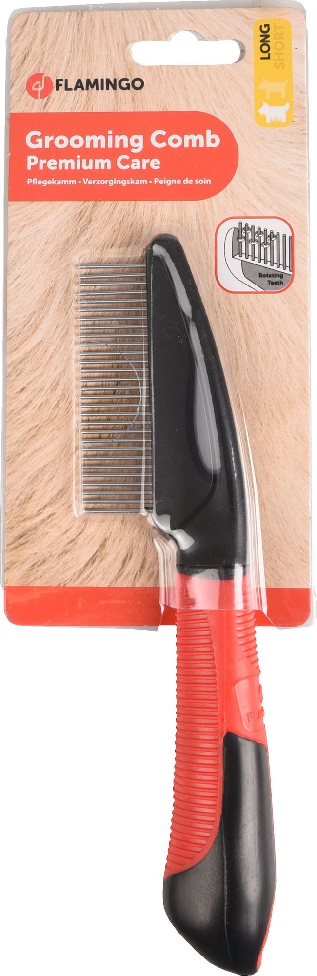 Flamingo - Kam - Comb rotating Short/long Premium Care