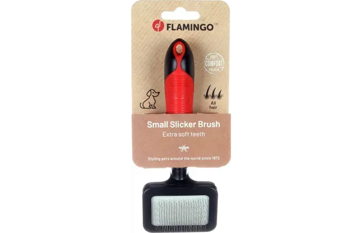 Flamingo - Borstel -Small Slicker Brush