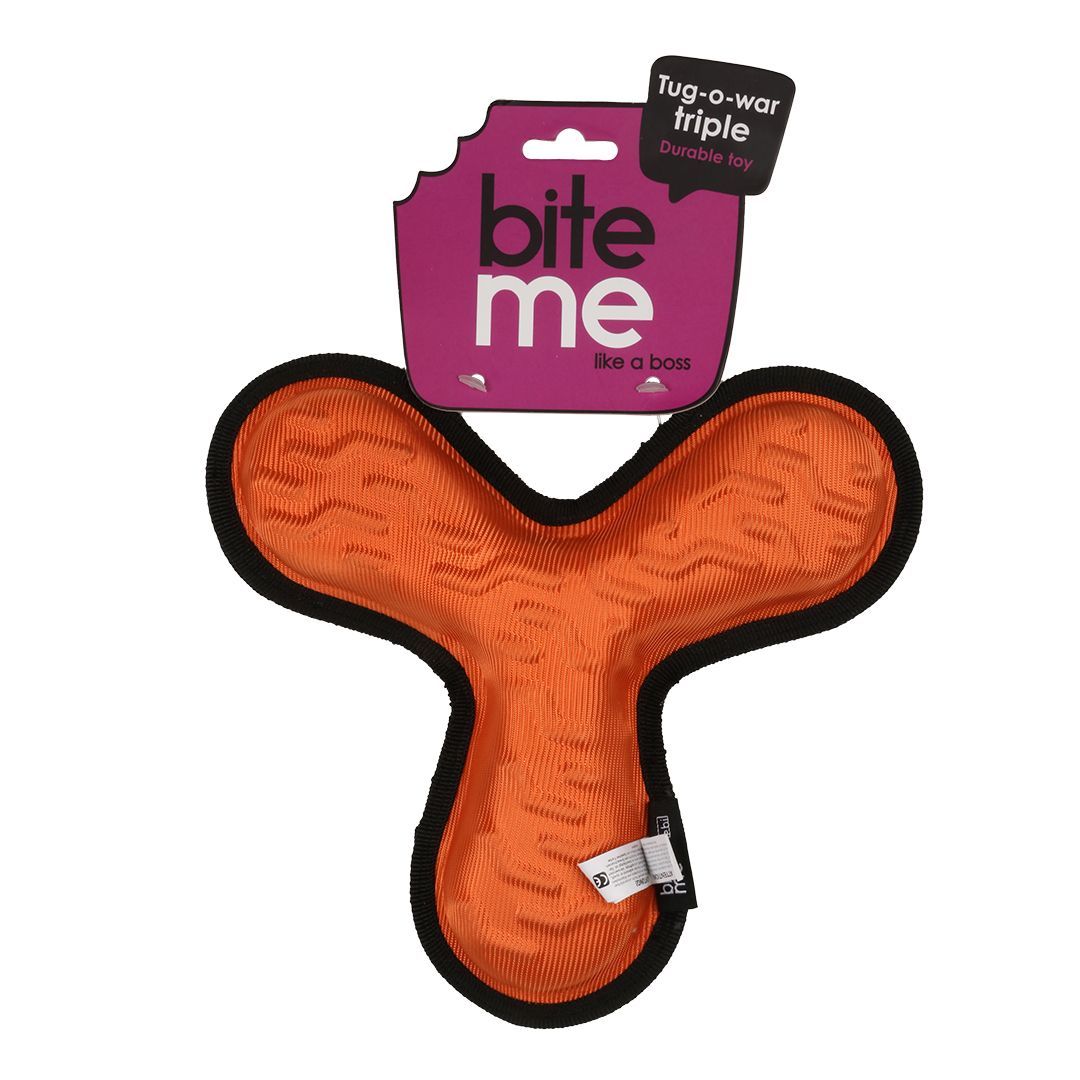 Bite me like a boss- Tug-o-war Triple oranje