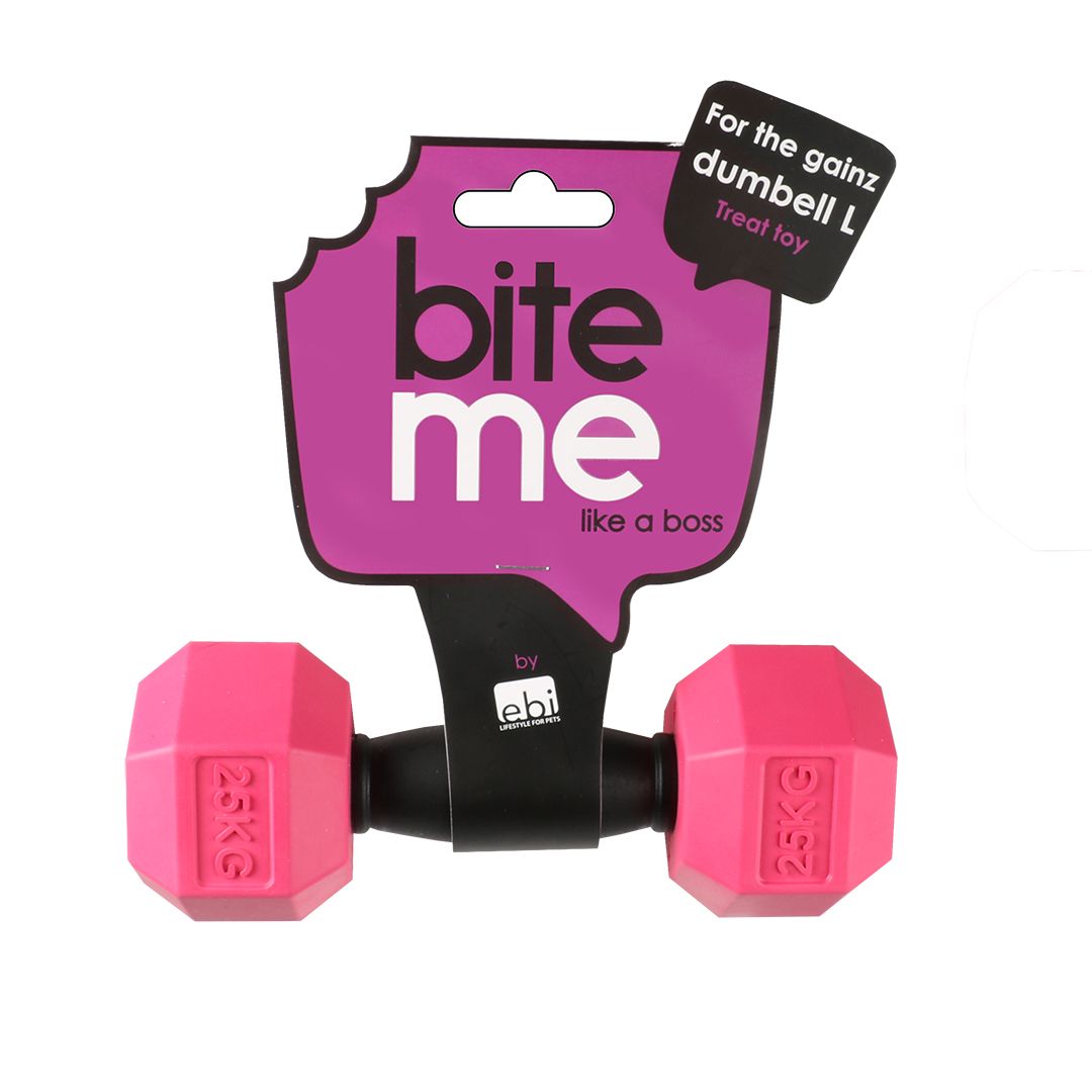 Bite me like a boss- For The Gainz dumbbell L