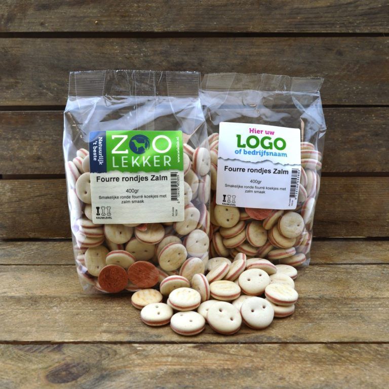 Fourre rondjes zalm koekjes