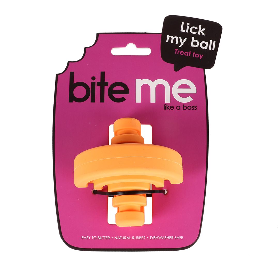 Bite me like a boss- Lick my ball treat toy