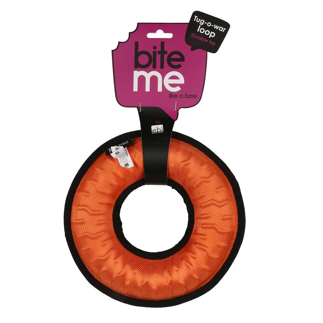 Bite me like a boss- Tug-o-war Loop in oranje