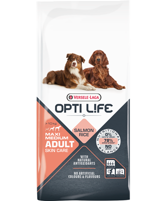 Opti Life Skin Care Medium/Maxi Salmon Rice 12,5 kg