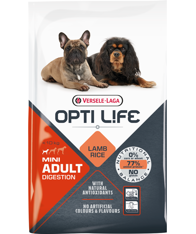 Opti Life Mini Adult Digestion Lamb Rice 7,5 kg