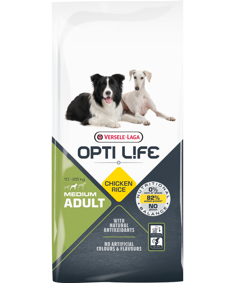 Opti Life Adult Medium Chicken Rice 12,5 kg