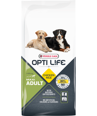 Opti Life Adult Maxi Chicken Rice 12,5 kg