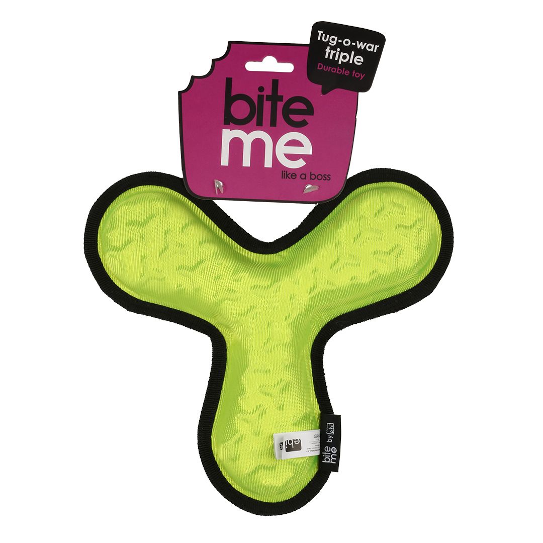 Bite me like a boss- Tug-o-war Triple geel