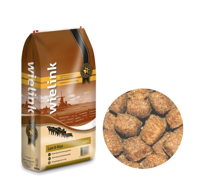 Wielink lam rijst croc 15 kg