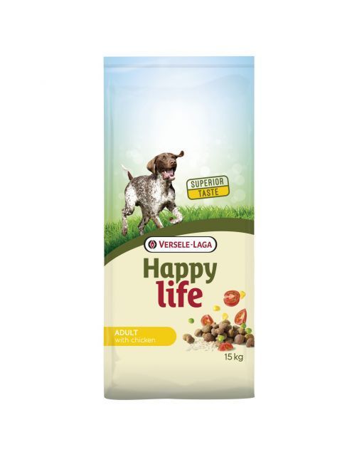 Happy Life Adult met Kip 15 kg
