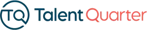 The Talent Quarter logo featuring a teal circular 